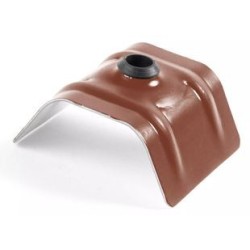 Cavalier bac acier RAL 8012 – sachet de 100 pièces