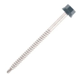 Vis Bac Acier 6.3 x 100 Gris 7016 support bois