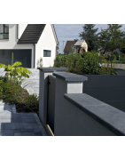 Couvertine acier et béton pour muret – Clôture Métal
