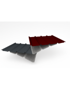 Tôle bac acier avec feutre anti-condensation rouge et gris | Brico Métal Service